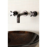 Concord Two-Handle 3-Hole Wall Mount Bathroom Faucet