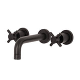Concord Double-Handle 3-Hole Wall Mount Bathroom Faucet