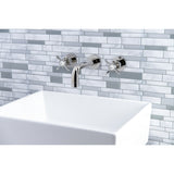 Essex Two-Handle 3-Hole Wall Mount Bathroom Faucet