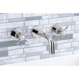 Essex Two-Handle 3-Hole Wall Mount Bathroom Faucet