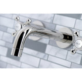 Metropolitan Two-Handle 3-Hole Wall Mount Bathroom Faucet