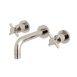 Concord Double-Handle 3-Hole Wall Mount Bathroom Faucet