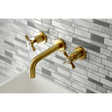 Essex Two-Handle 3-Hole Wall Mount Bathroom Faucet