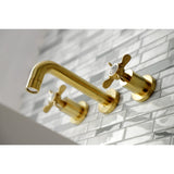 Essex Two-Handle 3-Hole Wall Mount Bathroom Faucet