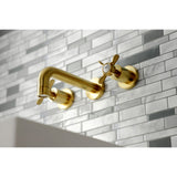 Essex Two-Handle 3-Hole Wall Mount Bathroom Faucet