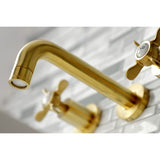 Essex Two-Handle 3-Hole Wall Mount Bathroom Faucet