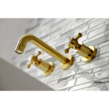 Metropolitan Double-Handle 3-Hole Wall Mount Bathroom Faucet