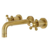 Metropolitan Double-Handle 3-Hole Wall Mount Bathroom Faucet