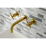 Concord Two-Handle 3-Hole Wall Mount Bathroom Faucet