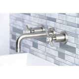 Essex Two-Handle 3-Hole Wall Mount Bathroom Faucet