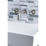 Essex Two-Handle 3-Hole Wall Mount Bathroom Faucet