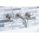 Essex Two-Handle 3-Hole Wall Mount Bathroom Faucet