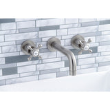 Metropolitan Double-Handle 3-Hole Wall Mount Bathroom Faucet