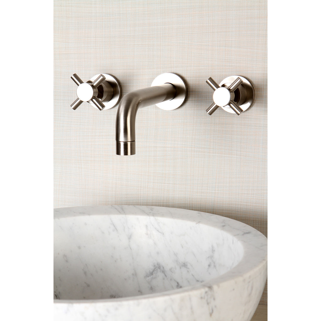 Concord Two-Handle 3-Hole Wall Mount Bathroom Faucet