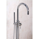 Concord Single-Handle 1-Hole Freestanding Tub Faucet with Hand Shower