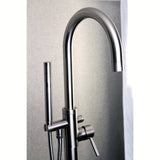 Concord Single-Handle 1-Hole Freestanding Tub Faucet with Hand Shower