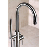 Concord Single-Handle 1-Hole Freestanding Tub Faucet with Hand Shower