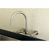 Concord Two-Handle 2-Hole Wall Mount Kitchen Faucet