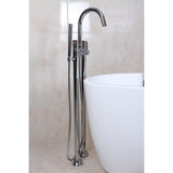 Concord Three-Handle 2-Hole Freestanding Tub Faucet with Hand Shower