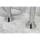 Concord Three-Handle 2-Hole Freestanding Tub Faucet with Hand Shower