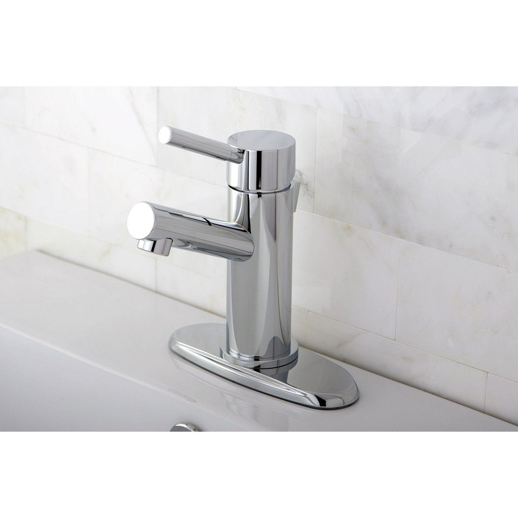 Concord Single-Handle 1-or-3 Hole Deck Mount Bathroom Faucet with Brass Pop-Up