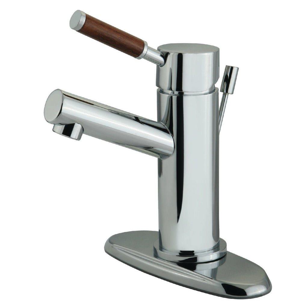 Wellington Single-Handle 1-or-3 Hole Deck Mount Bathroom Faucet with Brass Pop-Up