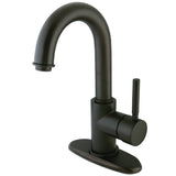 Concord Single-Handle 1-or-3 Hole Deck Mount Bathroom Faucet with Push Pop-Up