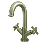 Concord Two-Handle 1-or-3 Hole Deck Mount Bathroom Faucet with Push Pop-Up