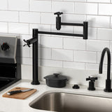Millennium Two-Handle 1-Hole Deck Mount Pot Filler