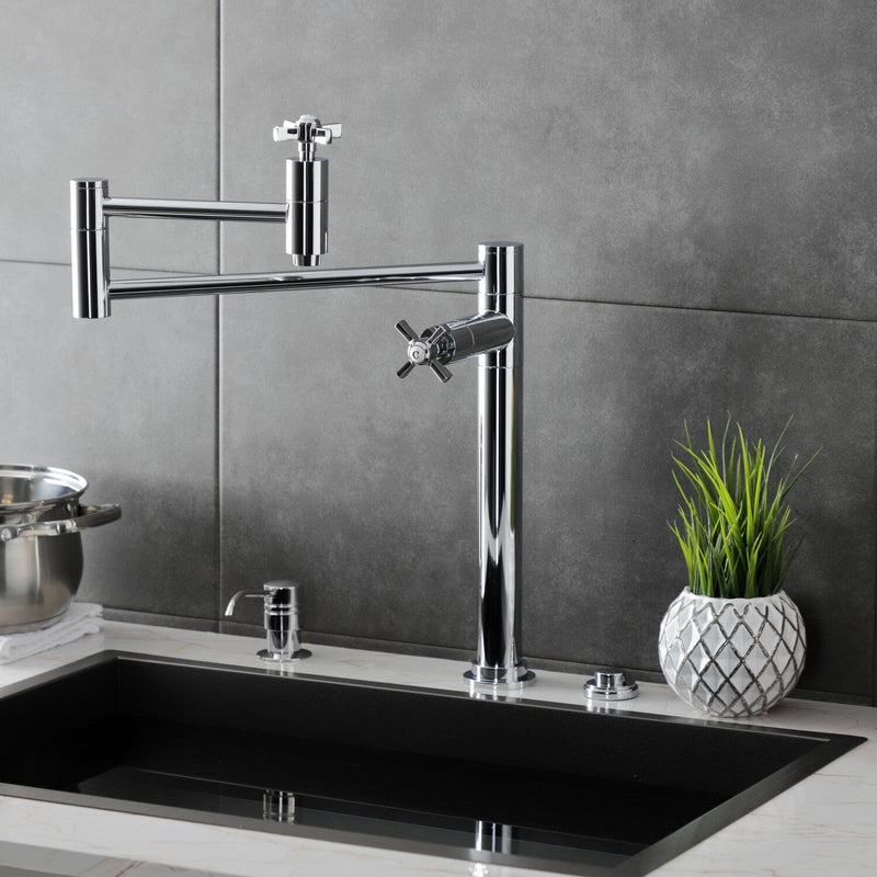 Millennium Two-Handle 1-Hole Deck Mount Pot Filler Faucet