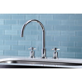 Concord Double-Handle 3-Hole Widespread Kitchen Faucet