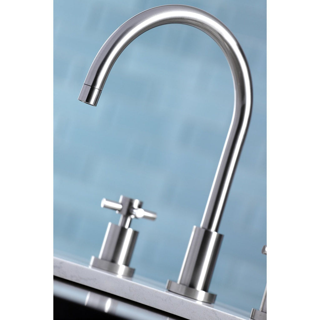 Concord Two-Handle 3-Hole Deck Mount Widespread Kitchen Faucet