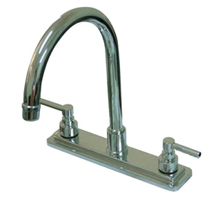 Elinvar Two-Handle 1-or-3 Hole Deck Mount 8" Centerset Kitchen Faucet
