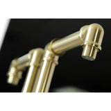 Belknap One-Handle 1-Hole Bathroom Faucet with Deck Plate and Push Pop-Up Drain