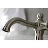 Nautical Single-Handle 1-Hole Deck Mount Bathroom Faucet with Push Pop-Up and Deck Plate