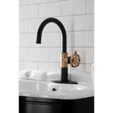 Belknap One-Handle 1-Hole Bathroom Faucet with Deck Plate and Push Pop-Up Drain