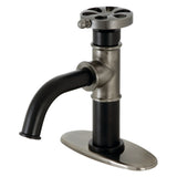 Belknap Single-Handle 1-Hole Deck Mount Bathroom Faucet with Push Pop-Up and Deck Plate