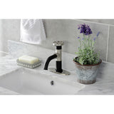 Belknap One-Handle 1-Hole Bathroom Faucet with Deck Plate and Push Pop-Up Drain