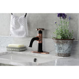 Belknap One-Handle 1-Hole Bathroom Faucet with Deck Plate and Push Pop-Up Drain