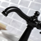 Hamilton One-Handle 1-Hole Bathroom Faucet with Deck Plate and Push Pop-Up Drain