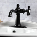 Hamilton Single-Handle 1-Hole Deck Mount Bathroom Faucet with Push Pop-Up and Deck Plate