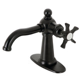 Hamilton Single-Handle 1-Hole Deck Mount Bathroom Faucet with Push Pop-Up and Deck Plate