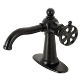 Belknap Single-Handle 1-Hole Deck Mount Bathroom Faucet with Push Pop-Up and Deck Plate