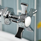 Hamilton One-Handle 1-Hole Bathroom Faucet with Deck Plate and Push Pop-Up Drain
