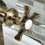 Hamilton One-Handle 1-Hole Bathroom Faucet with Deck Plate and Push Pop-Up Drain