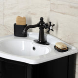 Hamilton One-Handle 1-Hole Bathroom Faucet with Deck Plate and Push Pop-Up Drain