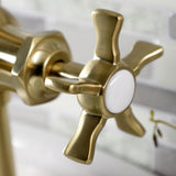 Hamilton One-Handle 1-Hole Bathroom Faucet with Deck Plate and Push Pop-Up Drain