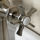 Hamilton One-Handle 1-Hole Bathroom Faucet with Deck Plate and Push Pop-Up Drain