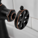 Belknap One-Handle 1-Hole Bathroom Faucet with Deck Plate and Push Pop-Up Drain