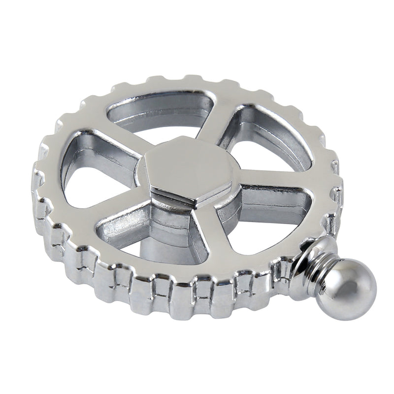 Fuller Brass Industrial Style Machine Gear Wheel Handle